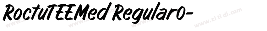 RoctuTEEMed Regular0字体转换